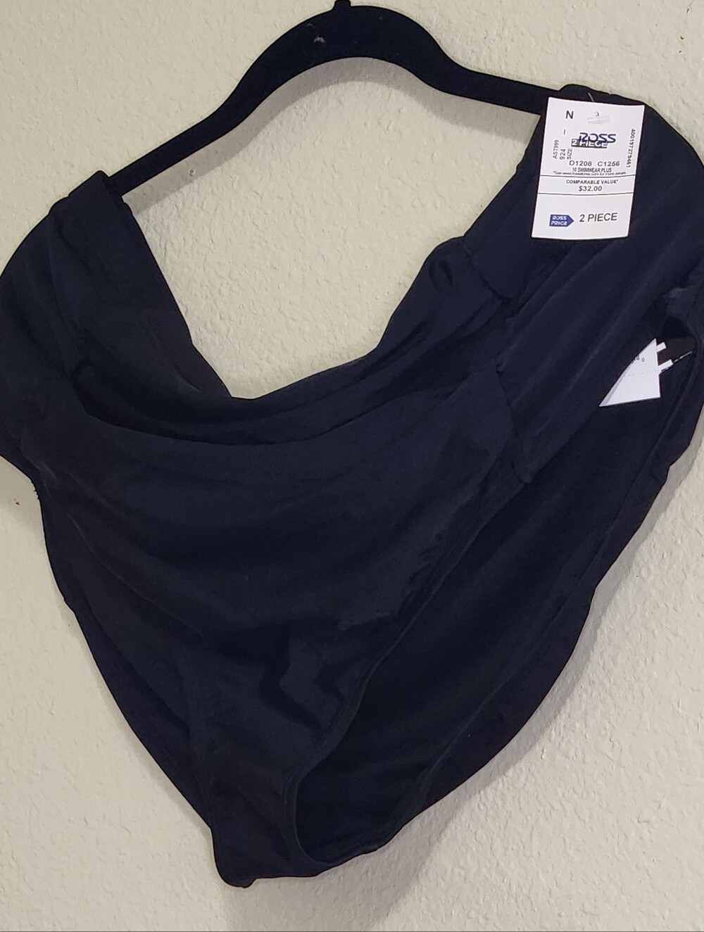 NWT Allure by TMG High-Waisted Ruched Swim Bottoms - Size (22/24)